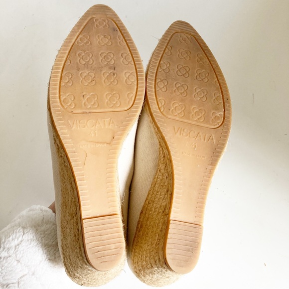 Viscata Barcelona Roses Canvas Wedges Size 41 - Picture 9 of 9